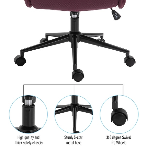 Homcom linen office clearance chair
