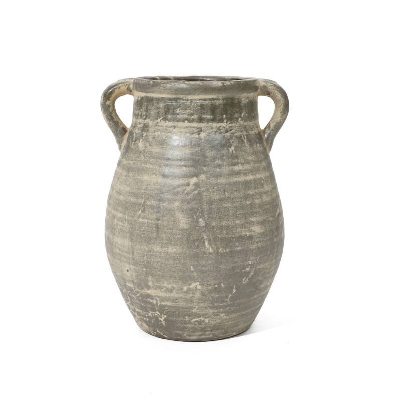 Rustic Farmhouse Brown Jug Terracotta Vase (Single)