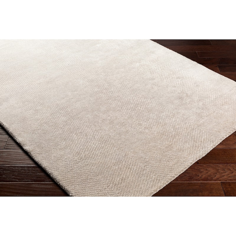 Fazeley Hand Knotted Wool Blend Casual Area Rug