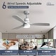 preview thumbnail 85 of 86, Sofucor 48/52 Inch Ceiling Fan with Light, Solid Wood Blades for Living Room, Bedroom,Smart Optional
