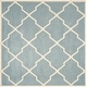 preview thumbnail 53 of 84, SAFAVIEH Handmade Chatham Eppie Modern Moroccan Wool Rug 5' Square - Blue/Ivory - Square