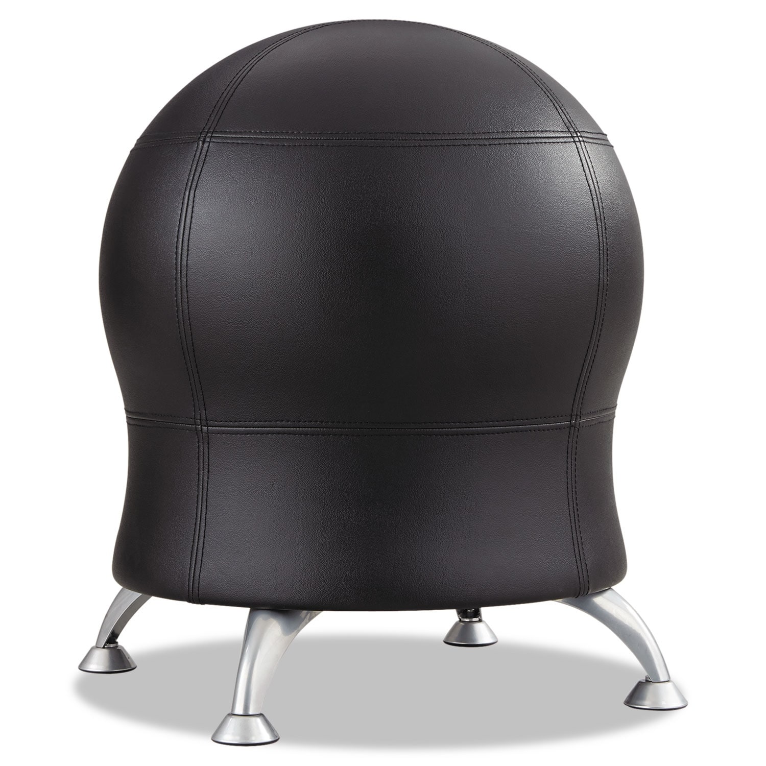 Zenergy Ball Chair Black Seat Black Back Silver Base Clear Overstock 32914850