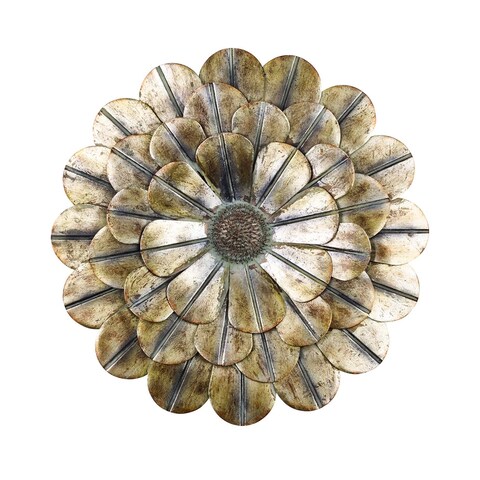 Southern Patio 23 in. H Flower Outdoor Metal Wall Decor