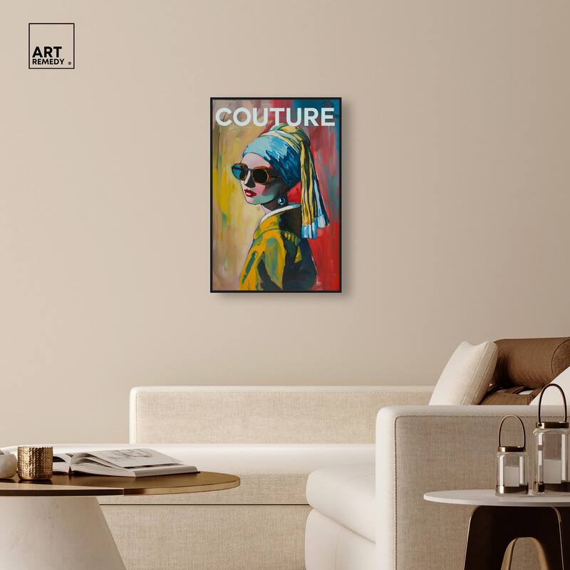Pearl Earring Cover Canvas by Art Remedy