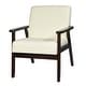 preview thumbnail 59 of 64, Costway Set of 2 Fabric Accent Armchair Solid Wood Upholstered Lounge - See Details