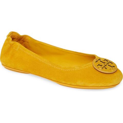 tory burch yellow ballet flats