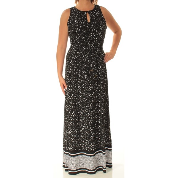 black floral fit and flare dress