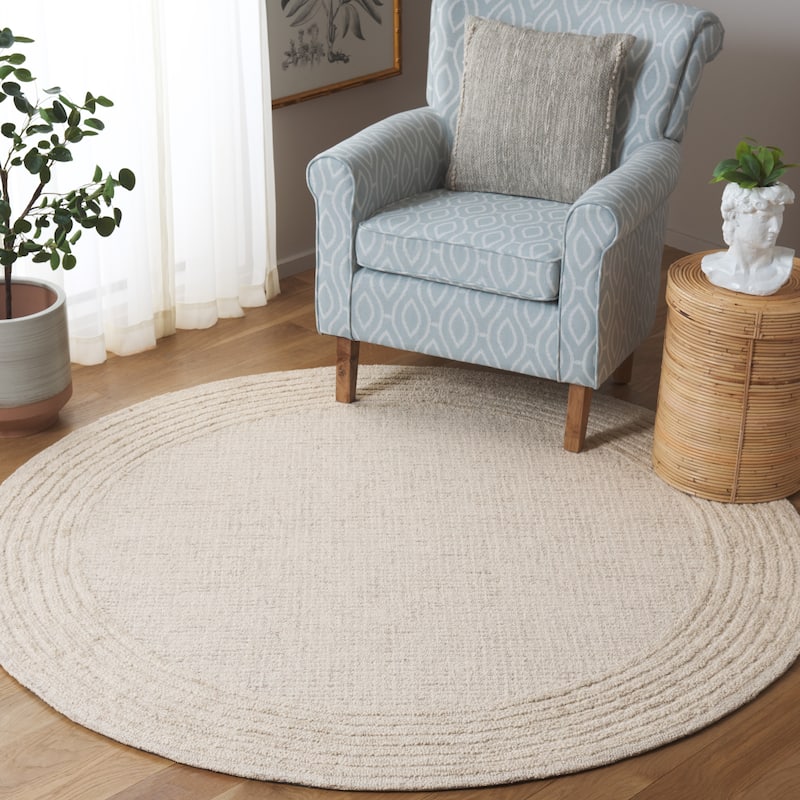 SAFAVIEH Handmade Ebony Dorith Border Wool Rug