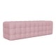 preview thumbnail 20 of 20, 2-Pieces Bedroom Sets, Queen Size Velvet Platform Bed Frame Tufted Upholstered Bed with Rectangular Upholstered Ottoman