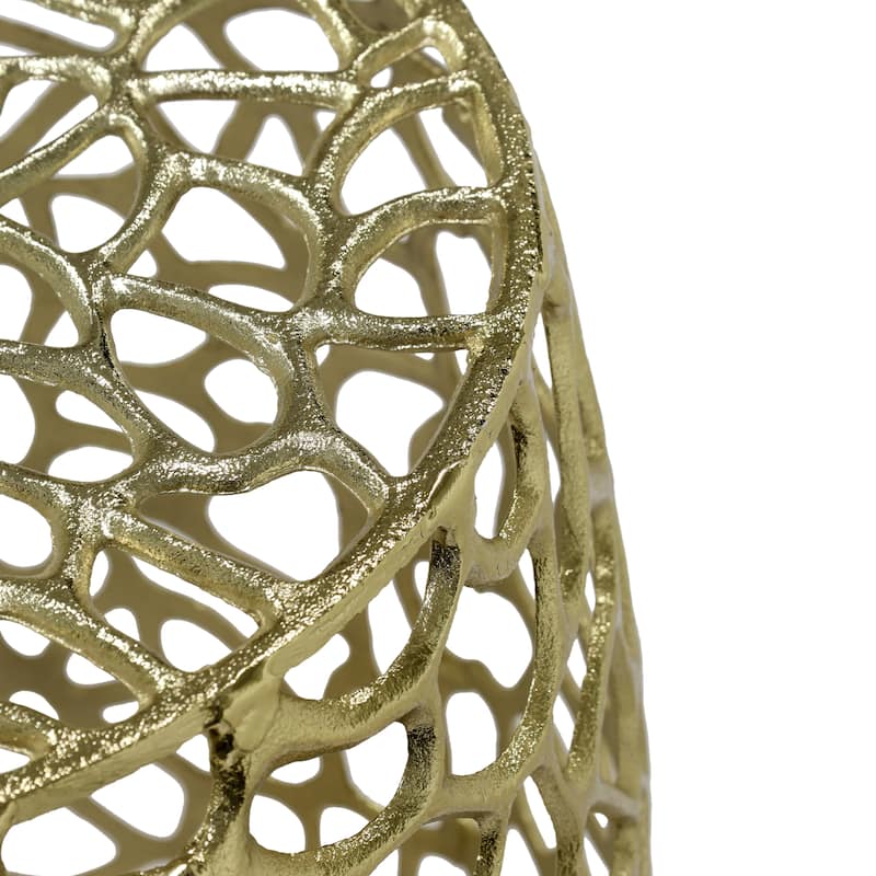 Christopher Knight Home - Inmax Aluminum Drum End Table with Intricate Design
