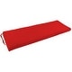 preview thumbnail 19 of 20, Twill Indoor Bench Cushion (48-, 51-, or 54-inches wide) 48" wide - Red