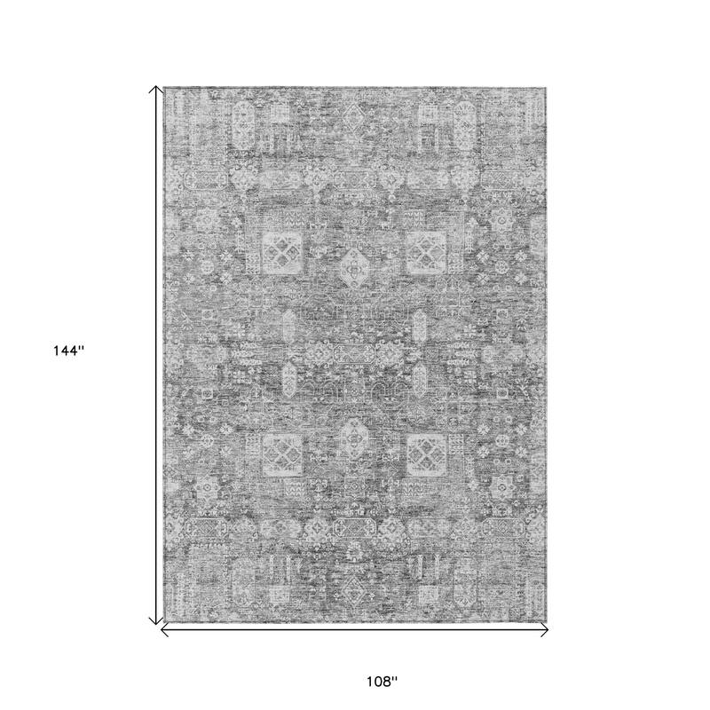 HomeRoots Oriental Transitional Rectangle Outdoor Rug