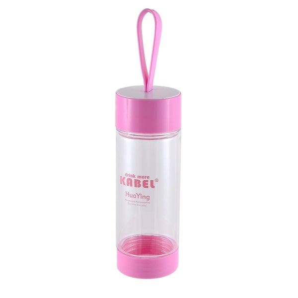 Portable Handhold Camping Drinking Cup Tea Water Bottle 480ML Pink