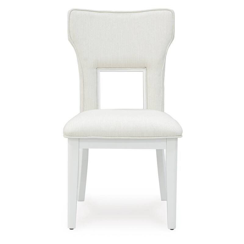 Signature Design by Ashley Chalanna White Dining Upholstered Side Chair (Set of 2) - 20.5" W x 26.88" D x 37.13" H