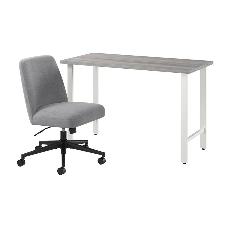 Bush Furniture Hustle 48W x 24D Computer Desk and Chair Set