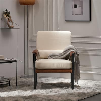 Single Iron Frame Chair Soft Cover Honeycomb Leisure Chair