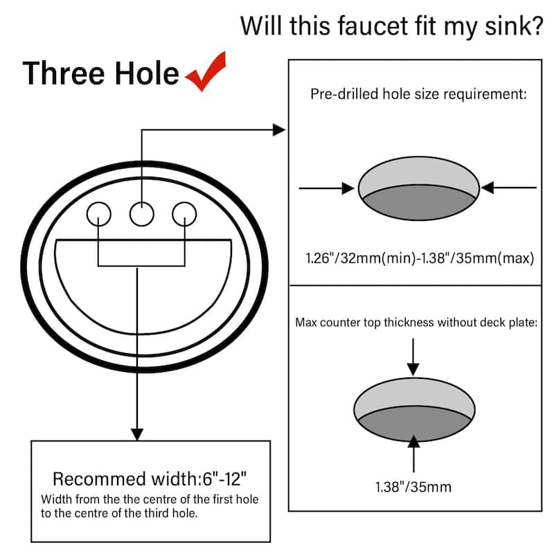 3 Holes 8 Inch Widespread Bathroom Sink Faucet Stainless Steel Bathroom Faucet with Pop Up Drain Vanity Tap with Dual Handles