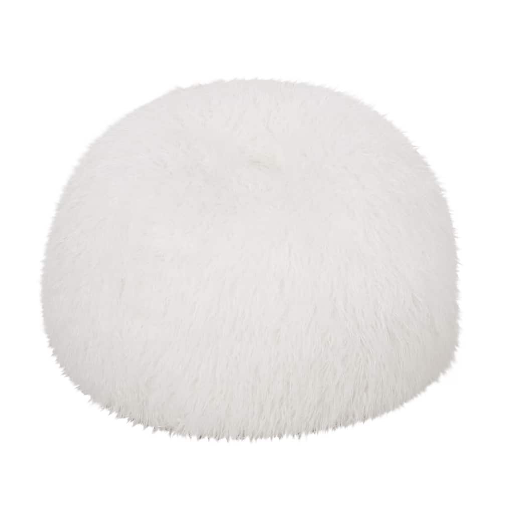 3 Foot Rounded Faux Fur Bean Bag