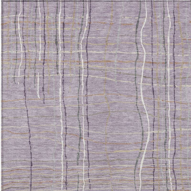 HomeRoots Striped Transitional Rectangle Outdoor Rug