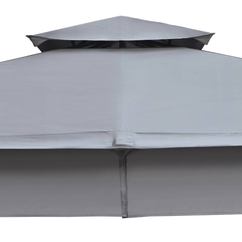 10x12 Outdoor Gazebo Tent with Double Roofs