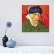 preview thumbnail 4 of 4, iCanvas "Self Portrait with Bandaged Ear, 1889" by Vincent van Gogh Canvas Print