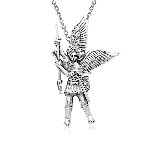 saint michael necklace police