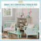 preview thumbnail 6 of 12, Dream On Me Emma 3 in 1 convertible toddler bed
