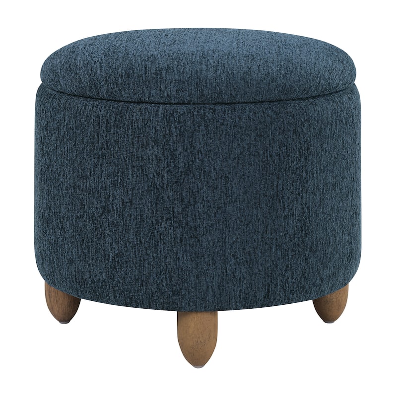 Lyra Storage Ottoman with Medium Oak Legs