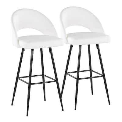 Renee Upholstered 30" Fixed-height Barstool - Set Of 2