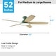preview thumbnail 77 of 113, 5 - Blade Low Profile Flush Mount Modern Ceiling Fan with LED Light and Remote