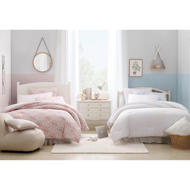 Laura Ashley Quartet Reversible Pink Bonus Bed Set