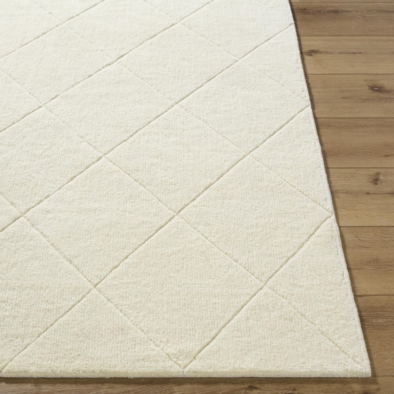Livabliss Modern & Contemporary Wooly Geometric Washable Area Rug