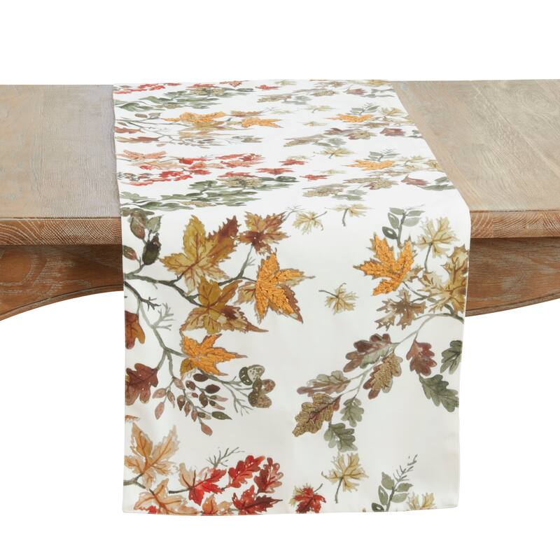 Fall Leaves Table Runner - 16"x72" - Multi - 16"x72"