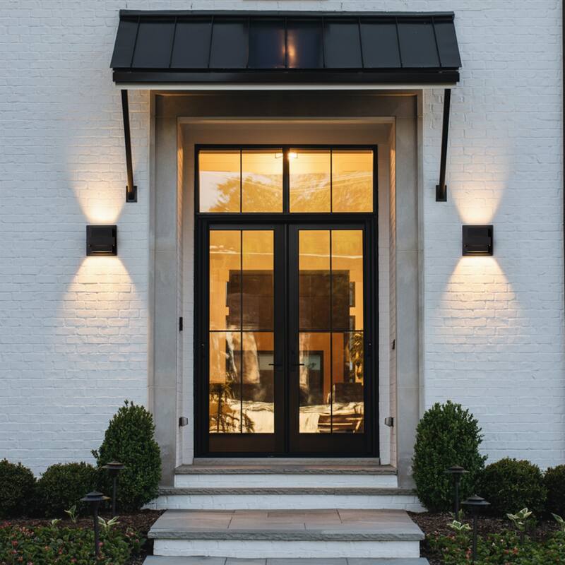 C Cattleya 1-Light Matte Black Aluminum Integrated LED Wall Light - Matte Black