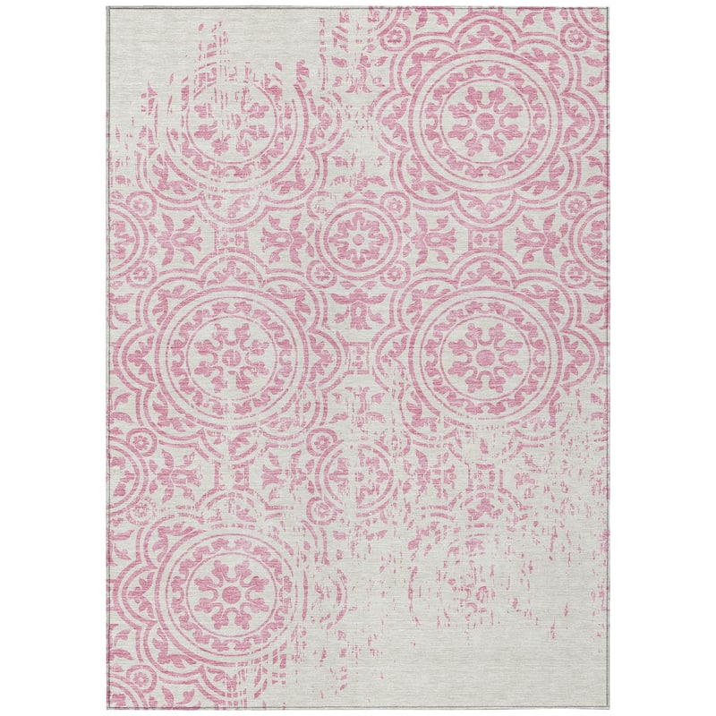 Machine Washable Indoor/ Outdoor Chantille Suzani Vintage Rug