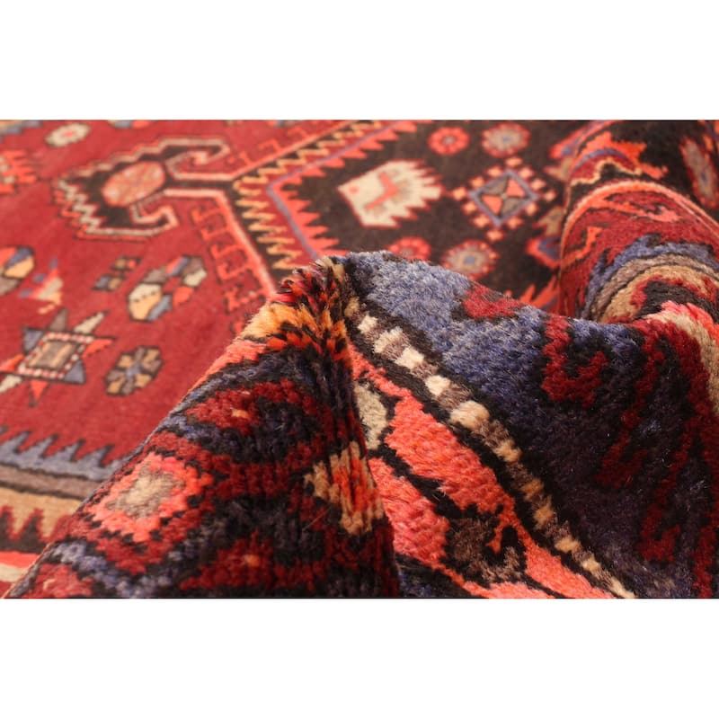 ECARPETGALLERY Hand-knotted Andelz Red Wool Rug - 4'7 x 7'5