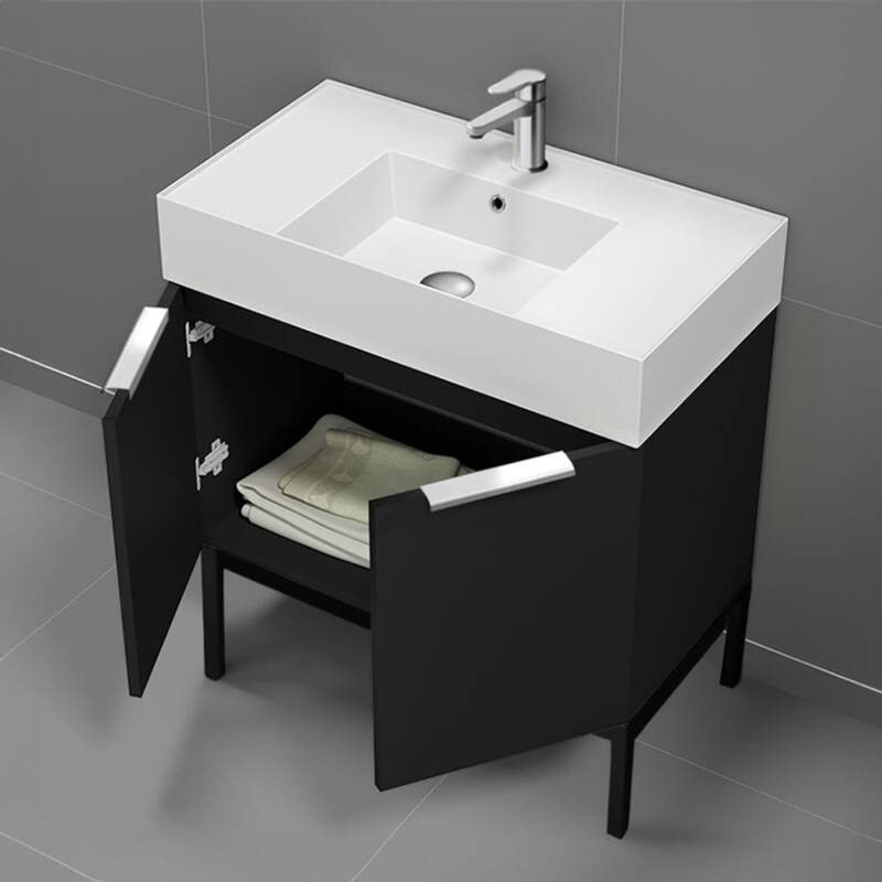Nameeks Derin-3217-C Derin 32" Free Standing Single Basin Vanity Set