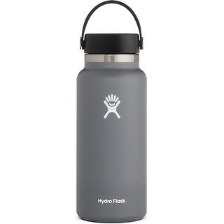 Hydro Flask 32 oz Wide Mouth w/Leak Proof Flex Cap Water Bottle, Stone