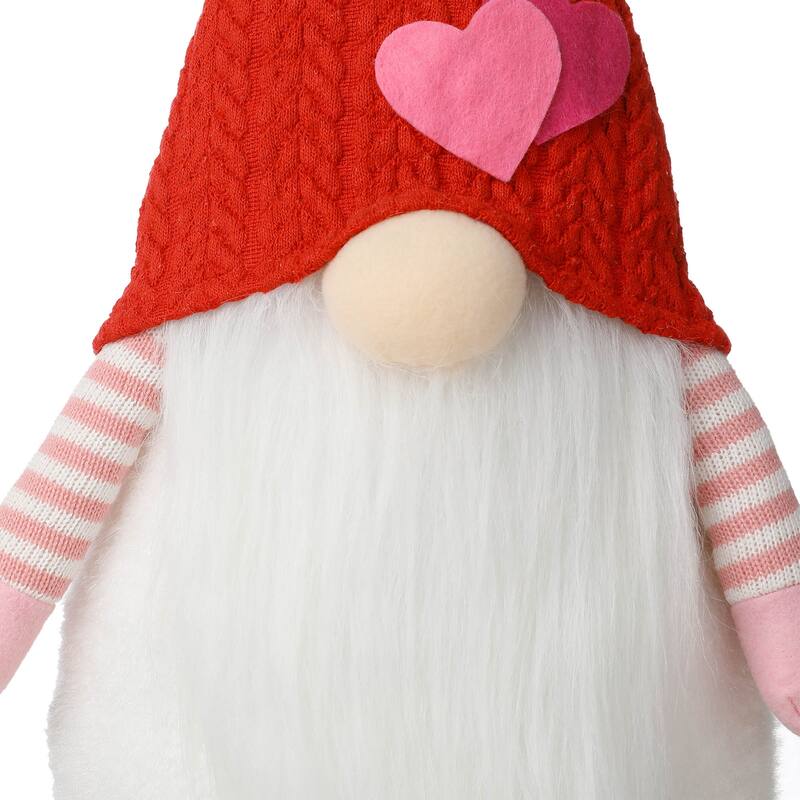 Glitzhome Christmas Hanukkah Fabric Gnome Shelf Sitter Holiday Decor