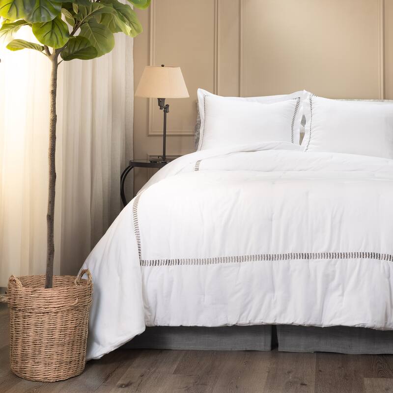 Savana Duvet Cover, Grey, Queen
