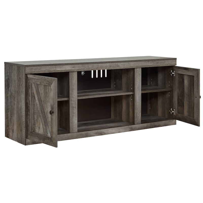 Signature Design by Ashley Wynnlow Weathered Woodgrain 60-inch TV Stand