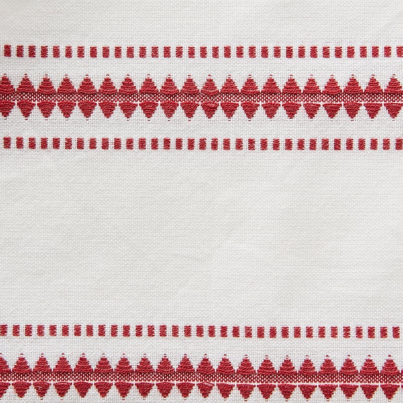 DII French Blue Zig Dobby Stripe Table Runner