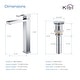preview thumbnail 23 of 25, Lead Free Solid Brass Single Handle Bathroom Vanity Sink Faucet with Water Hose