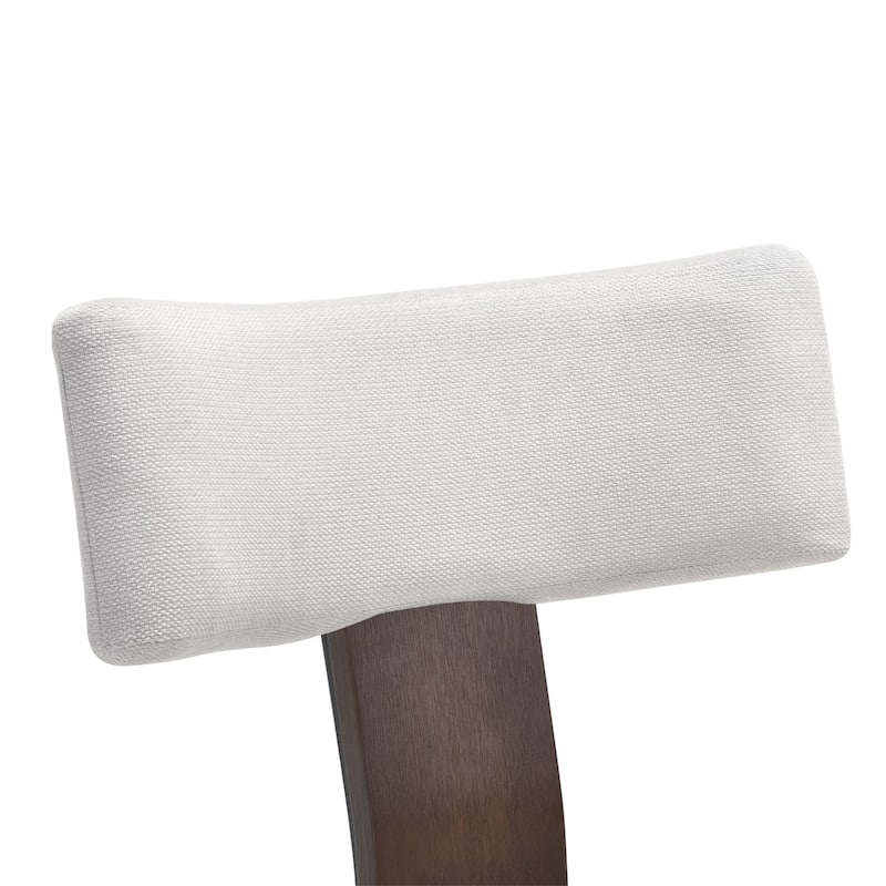 Set of 2 Upholstered Armless Dining Table Chairs