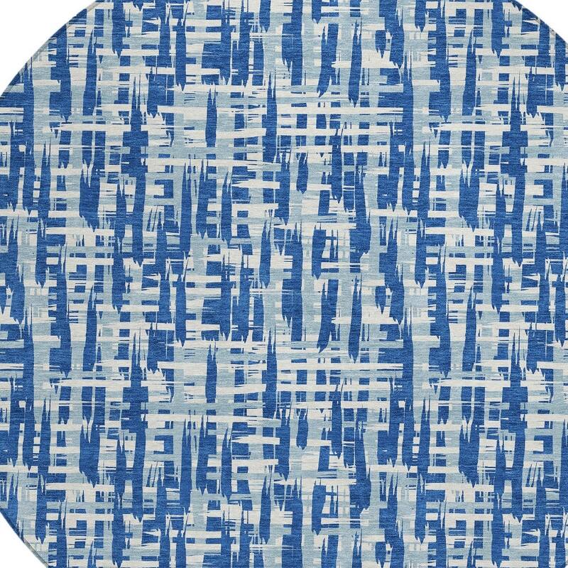 HomeRoots Abstract Transitional Rectangle Outdoor Rug