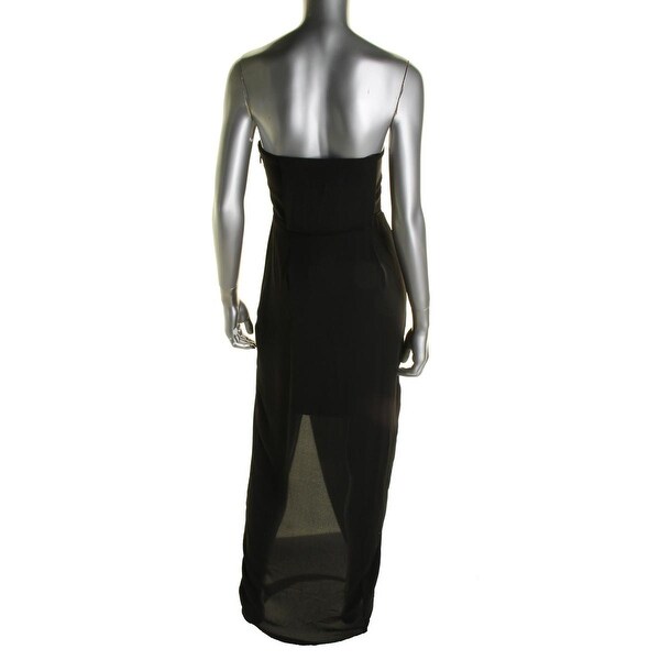 bcbgeneration black chiffon cocktail dress