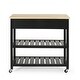 preview thumbnail 11 of 20, Neffs Indoor Kitchen Cart with Wheels by Christopher Knight Home