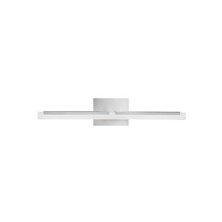 Double L Sconce 26-inch LED Vanity Light in Brushed Nickel - 1.25