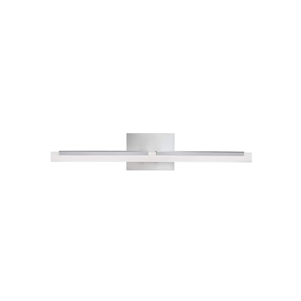 Double L Sconce 26-inch LED Vanity Light in Brushed Nickel - 1.25