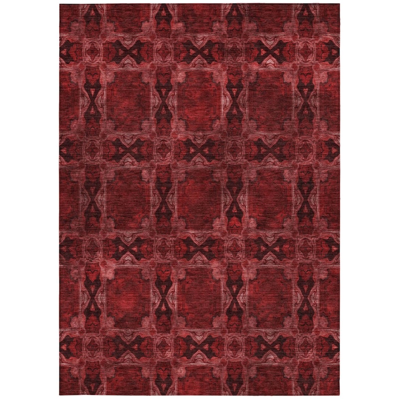 Almomi Garden-Inspired Weather Resistant Versatile Elegance Outdoor Rug